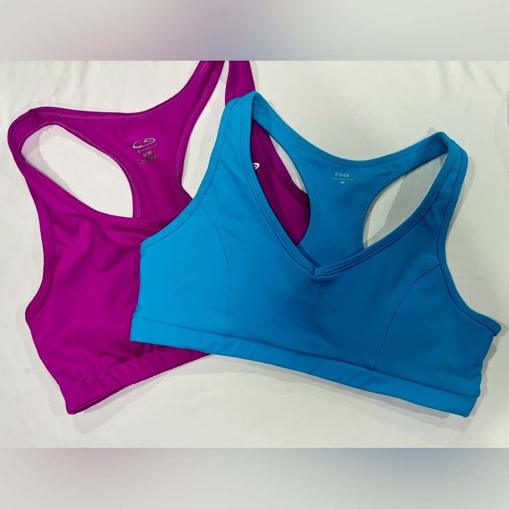 Women's Blue and Purple Sports Bras